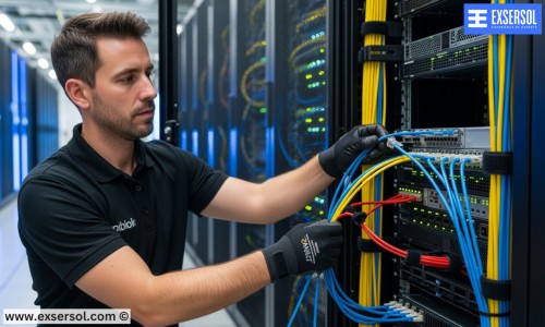 Professional Cable Setup Designed for Peak Network Performance – Exsersol Inc Calgary