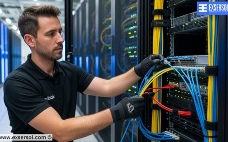 Professional Cable Setup Designed for Peak Network Performance – Exsersol Inc Calgary